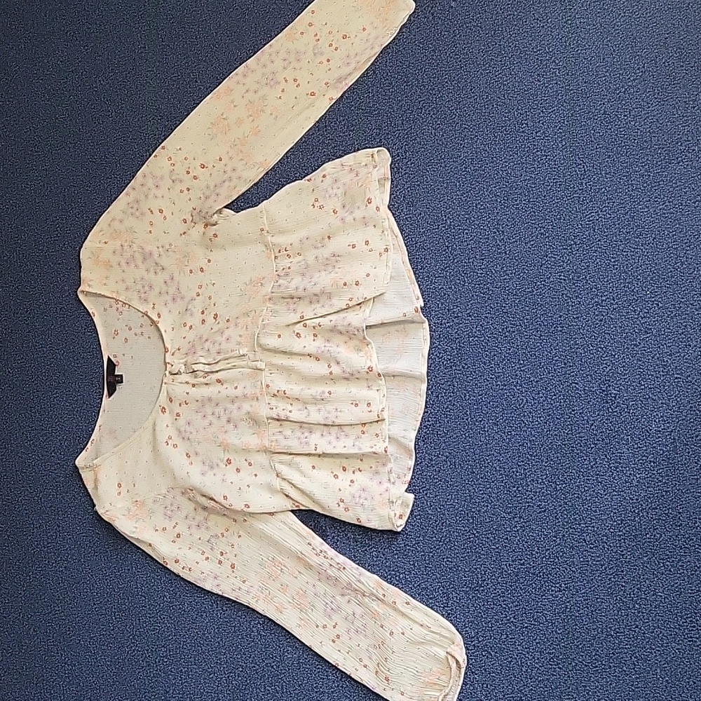 floral patterned boho shirt